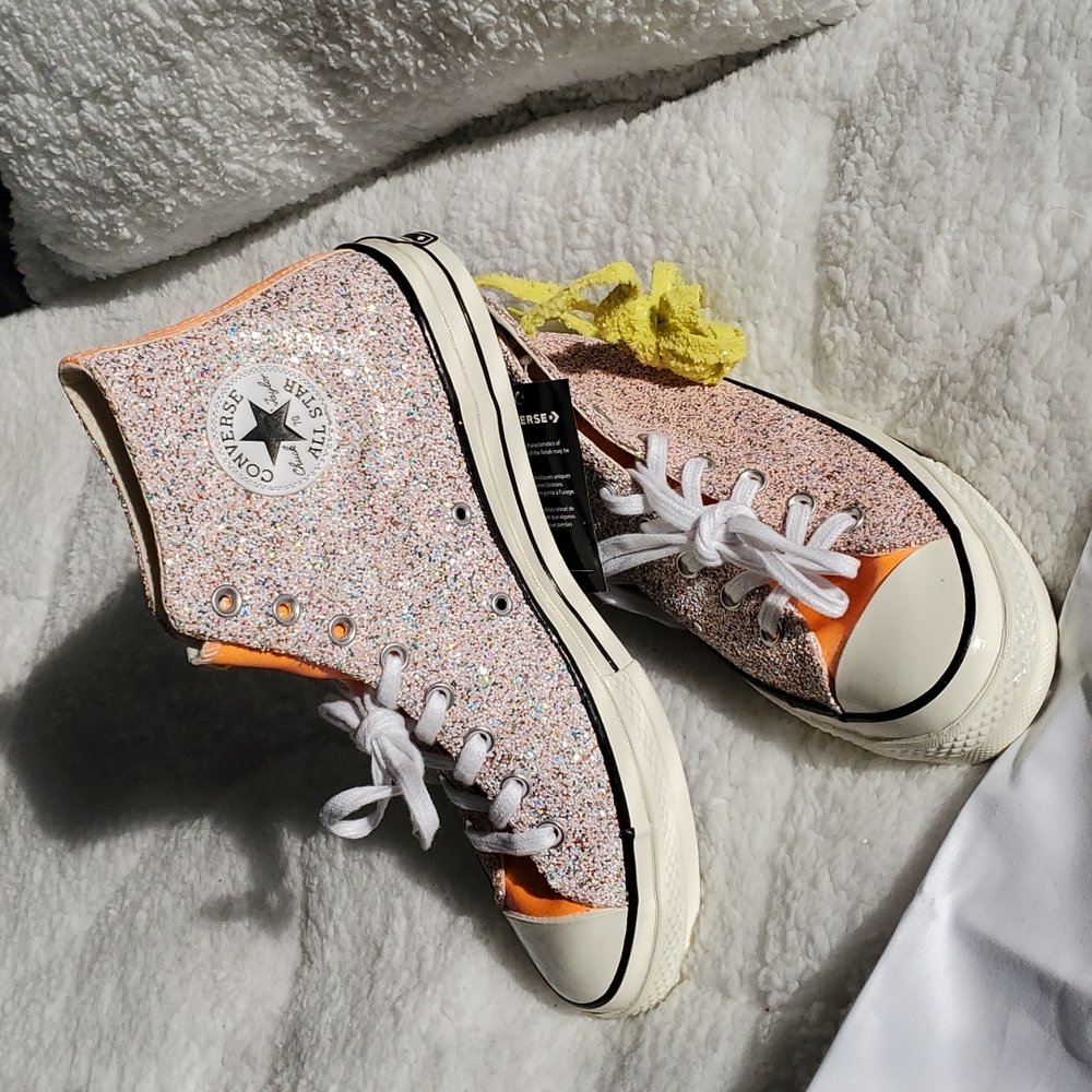 Converse x JW Anderson Sneakers Pink / Orange Sparkle - Picture 3 of 17